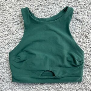 Abercrombie and Fitch Top Womens Medium Crop Racerback Cut Out Loungewear Basic